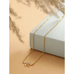 MINUTIAE Gold-Plated & White Brass Handcrafted Necklace-picture-23