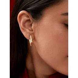 MINUTIAE Gold-Plated Circular Hoop Earrings-picture-40