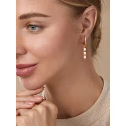 MINUTIAE Rose Gold Circular Drop Earrings-picture-34