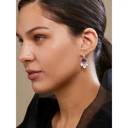 MINUTIAE Rose Gold-Plated Contemporary Drop Earrings-picture-35