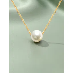 MINUTIAE Rose Gold-Plated Pearls Beaded Necklace-picture-36
