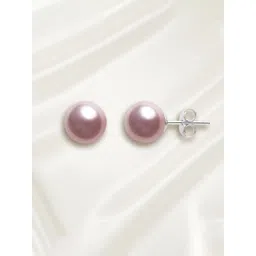 MINUTIAE Silver-Plated Pearls Studded Spherical Shaped Studs-picture-38