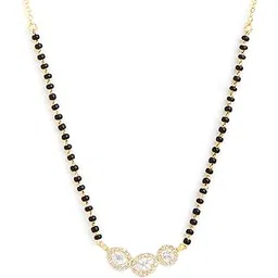 minutiae Stylish Austrian Crystal Pendant Mangalsutra For Women With Extendable Chain-picture-44