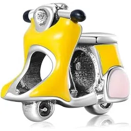 miora Yellow Scooter Silver Charms-picture-19