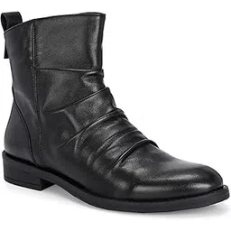 miorah STORM Women's Leather Chelsea Boots | Slip-On & Zip Ankle Booties | Stylish, Comfortable Footwear for Casual & Everyday Wear-picture-11