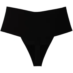 mippo High Waisted Seamless Thongs for Women - Breathable No Show Panties, Ultra Comfortable Ladies Underwear Black-picture-39