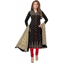 miraan Cotton Printed Readymade Salwar Suit For Women(SAN7008, Black)-picture-48