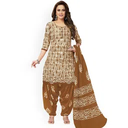 MIRAAN  Ethnic Motifs Printed Pure Cotton Kurta with Patiala & With Dupatta-picture-25