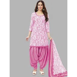 MIRAAN Floral Printed Pure Cotton Unstitched Dress Material-picture-11