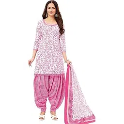 miraan Unstitched Printed Cotton Salwar Suit Dress Material For Women (SANRAN2163, Pink, Free Size)-picture-27