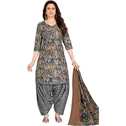 miraan Unstitched Printed Cotton Salwar Suit Dress Material For Women (SANRAN2366, Multicolor, Free Size)-picture-36