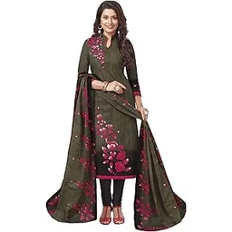 miraan Women Cotton Unstitched Dress Material (Band1811, Multicolour, Free Size)-picture-33
