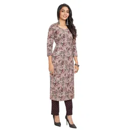 miraan Unstitched Printed Cotton Salwar Suit Material For Women (BAND2915, Grey, Free Size) image 4