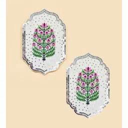 miraayaa Bloom Wall Art Set of 2 White-picture-11