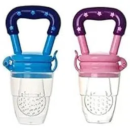 Miracle Moms Silicone Fruit Feeder for Baby 6-12 Months/Baby Fruit Nibbler and Pacifier/Newborn Nipple Feeder (BPA Free) (2, Blue+ Pink)-picture-14