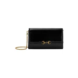 Miraggio Black Bonnie Medium Leather Clutch-image-28