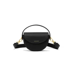 Miraggio Black Lee Medium Cross Body Bag-image-32