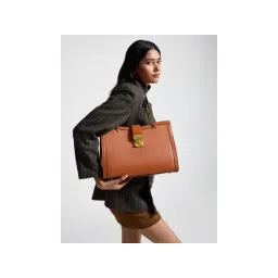 MIRAGGIO Brown Selena Tote Bag-image-5