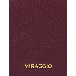 Miraggio Carmen Wine Textured Medium Bi-Fold Wallet image 5
