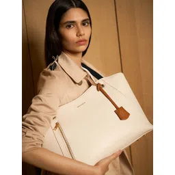 MIRAGGIO Dakota Ivory Structured Tote bag-picture-31