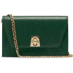 miraggio Green Women Sling Bag Miley Textured Structured Crossbody Bag for Women-picture-17