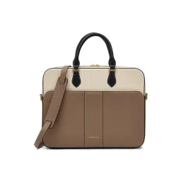 Miraggio Ivory Parker Textured Large Laptop Bag-picture-25