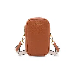 Miraggio Koa Brown Textured Small Cross Body Bag-picture-48