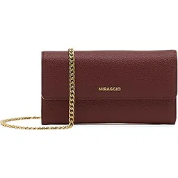 miraggio Lorna Sling Wallet for Women with Detachable Shoulder Chain | Stylish Women Wallets (Wine)-picture-53