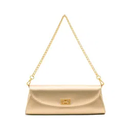 Miraggio Lousia Golden Medium Leather Clutch-picture-38