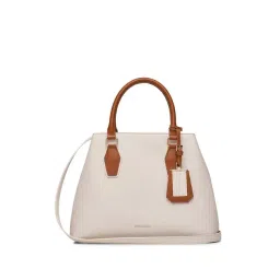 Miraggio Olivia Ivory Solid Medium Handbag-picture-19