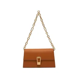 Miraggio Tan Solid Medium Sling Handbag-picture-11