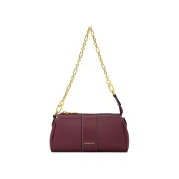 MIRAGGIO Wine Ellis Shoulder Bag for Women (M)-picture-12