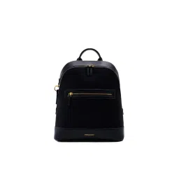 MIRAGGIO Women Black Solid Sloane Backpack (L)-picture-22