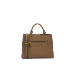 MIRAGGIO Women Brown Shelby Satchel (L)-picture-40