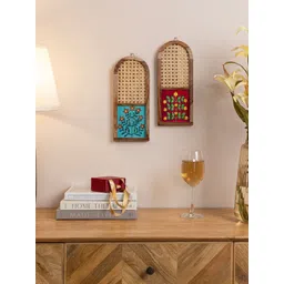 Mirai Woods 2 Pieces Wood Natural Elements Matte Handcrafted Wall Hangings-picture-13