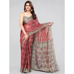 MIRCHI FASHION Floral Printed Chiffon Saree-picture-22