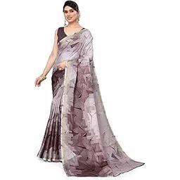 mirchi fashion Women Cotton Blend Geometric Printed Saree with Blouse Piece (38022-Light Wine, Dark Wine)-picture-25