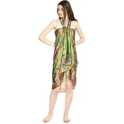 mirchi fashion Women's Western Forest Printed Summer Beachwear Stylish Coverup Wrap Sarongs-picture-24