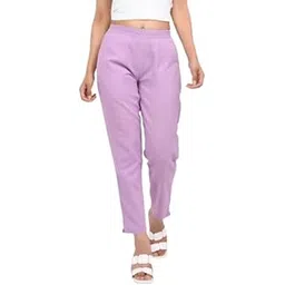 mirhanika Women Cotton Trouser Pants Pure Cotton Airy Linen Fabric Mid Waist Straight Regular Fit Ladies Kurti Pants Formal Casual Bottom Wear for Office & Daily Use-picture-47
