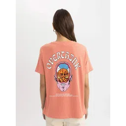 MISCHIEF MONKEY Graphic Printed Round Neck Pure Cotton Oversized T-shirt-picture-13