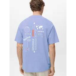 MISCHIEF MONKEY Men Graphic Printed Round Neck Pure Cotton Relaxed Fit T-shirt-picture-33