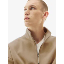 MISCHIEF MONKEY Men Solid Mock Collar Sweatshirt-picture-27