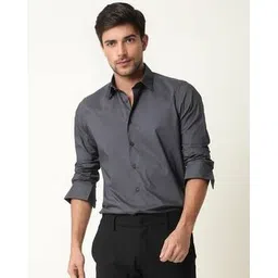 mischief monkey Men Spread-Collar Tailored Fit Shirt-picture-29