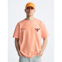 MISCHIEF MONKEY Men Typography Printed Round Neck Cotton Oversized T-Shirt-picture-40