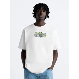 MISCHIEF MONKEY Men Typography Printed Round Neck Pure Cotton T-shirt-picture-25