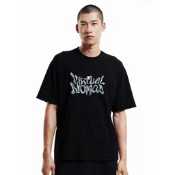 MISCHIEF MONKEY Printed Round Neck Short Sleeves Cotton T-shirt-picture-31