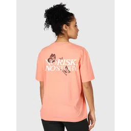 MISCHIEF MONKEY Women Typography Printed Applique T-shirt-picture-14