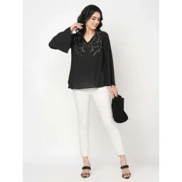 MISH Black Embellished Top-image-20