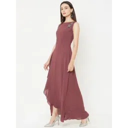 MISH Dusty Pink Embellished Maxi Dress-picture-13