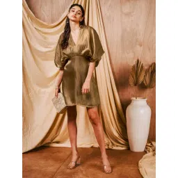 Mish Gold Polyester Relaxed Fit Casual Dress-picture-14